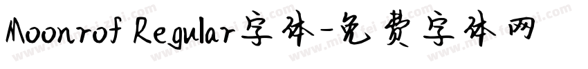 Moonrof Regular字体字体转换